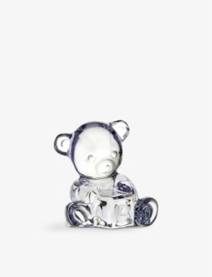 WATERFORD: Giftology Baby Bear crystal-glass sculpture 6.9cm