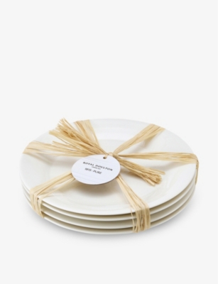 ROYAL DOULTON: 1815 Pure porcelain plates set of four