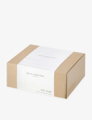 ROYAL DOULTON: 1815 Pure porcelain mugs set of four