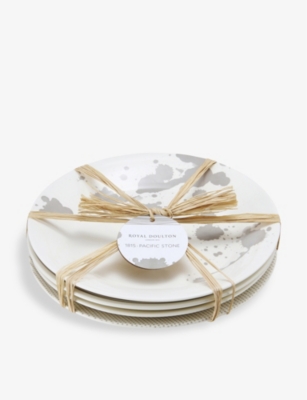 ROYAL DOULTON: Pacific assorted porcelain plates set of four