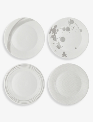 Royal Doulton Pacific Assorted Porcelain Plates Set Of Four