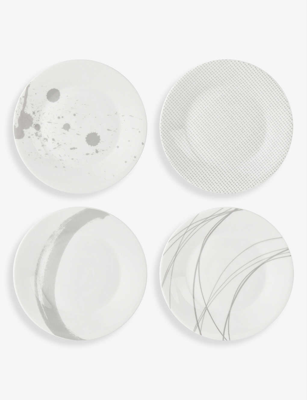 Royal Doulton Pacific Assorted Porcelain Plates Set Of Four
