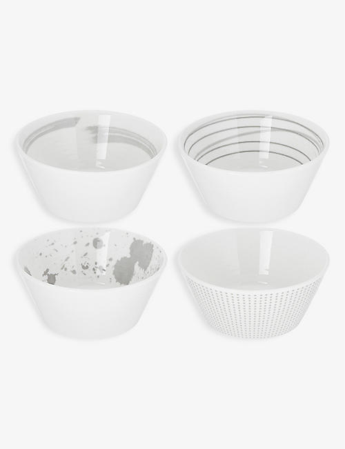 ROYAL DOULTON: Pacific assorted porcelain tapas bowls set of four