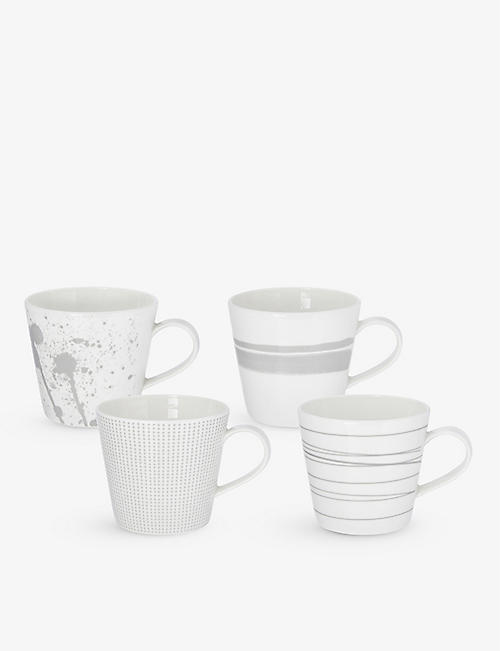 ROYAL DOULTON: Pacific assorted porcelain mugs set of four