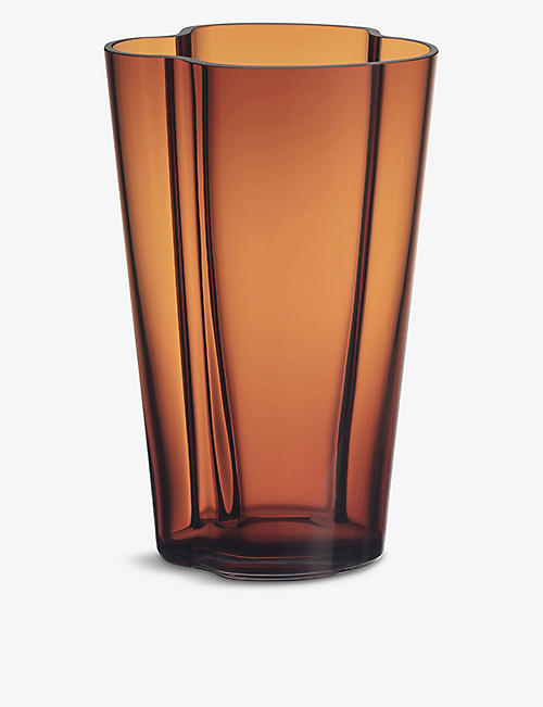 IITTALA: Aalto mouth-blown glass vase 22cm