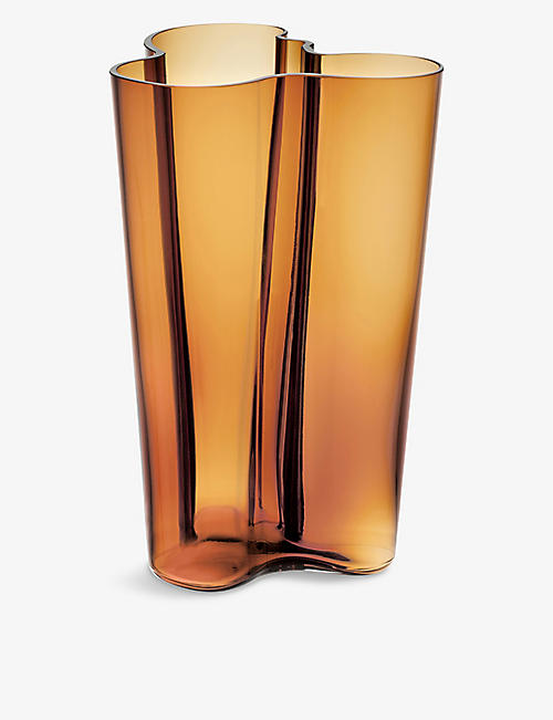 IITTALA: Aalto glass vase 25.1cm