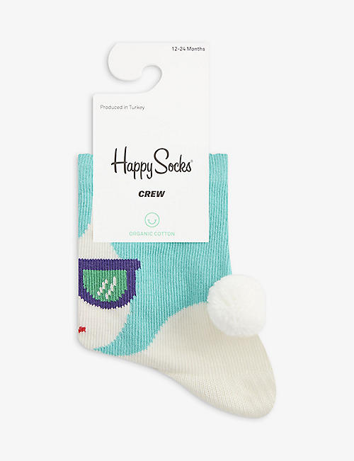 HAPPY SOCKS: Bunny cotton-blend socks 4-9 years