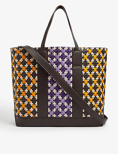 DODO BAR OR: Ally patterned leather tote bag