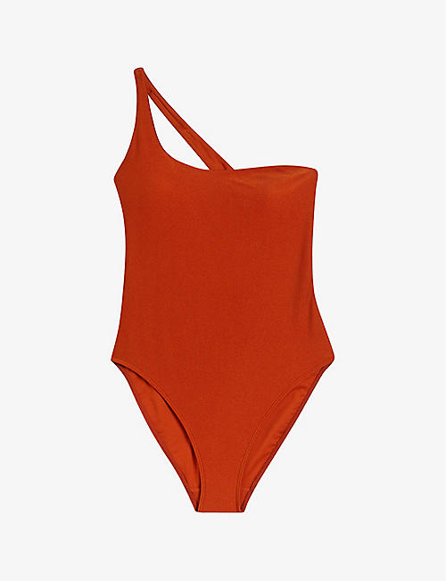 TED BAKER: Renora one-shoulder swimsuit