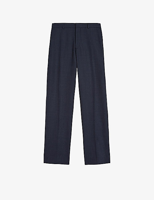 TED BAKER: Cleets slim-fit mid-rise wool-blend suit trousers