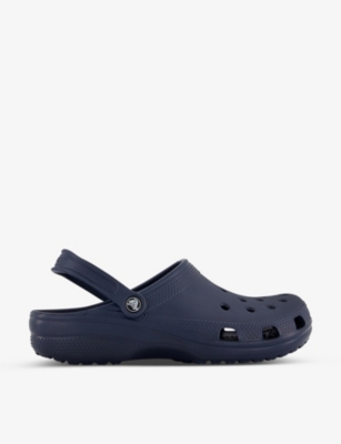 Crocs Classic Rubber Clogs In Navy