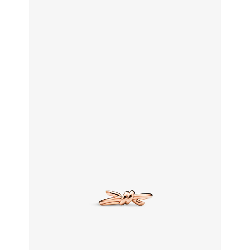 Tiffany & Co Womens Rose Gold Tiffany Knot 18ct Rose-gold Ring