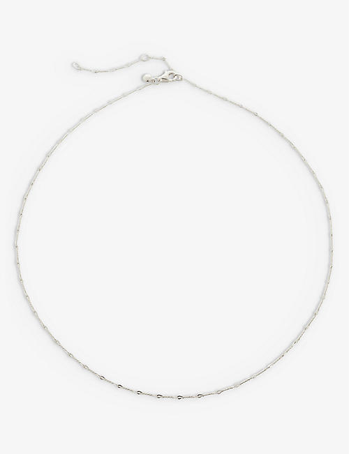 MONICA VINADER: Twist recycled sterling-silver necklace