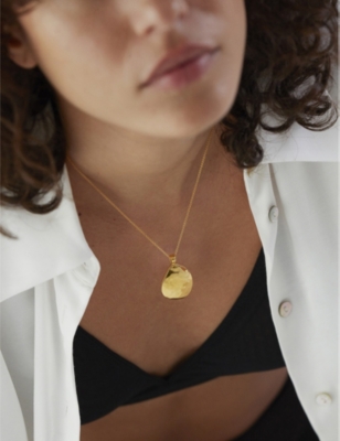 MONICA VINADER DEIA 18CT YELLOW GOLD VERMEIL STERLING SILVER LOCKET 54947802
