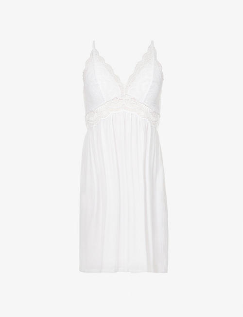 EBERJEY: Marry Me Mademoiselle stretch-jersey and lace chemise