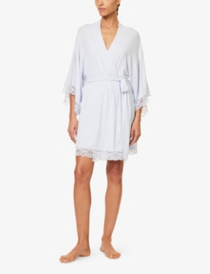 EBERJEY: Marry Me Mademoiselle stretch-modal and lace robe