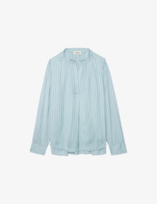 ZADIG&VOLTAIRE: Tink V-neck satin shirt