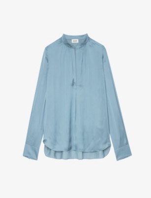 Zadig & Voltaire Tink Satin Tunic In Tonnerre