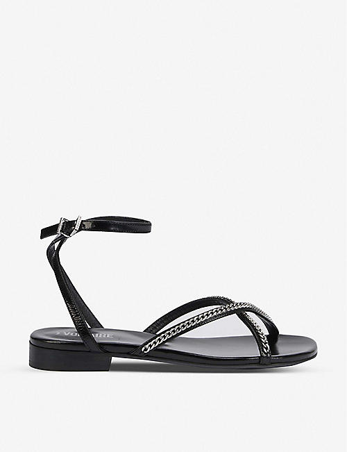 ZADIG&VOLTAIRE: Rockzy chain-embellished leather sandals