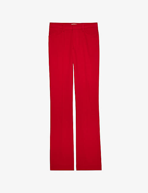 ZADIG&VOLTAIRE: Pistol flared low-rise woven trousers