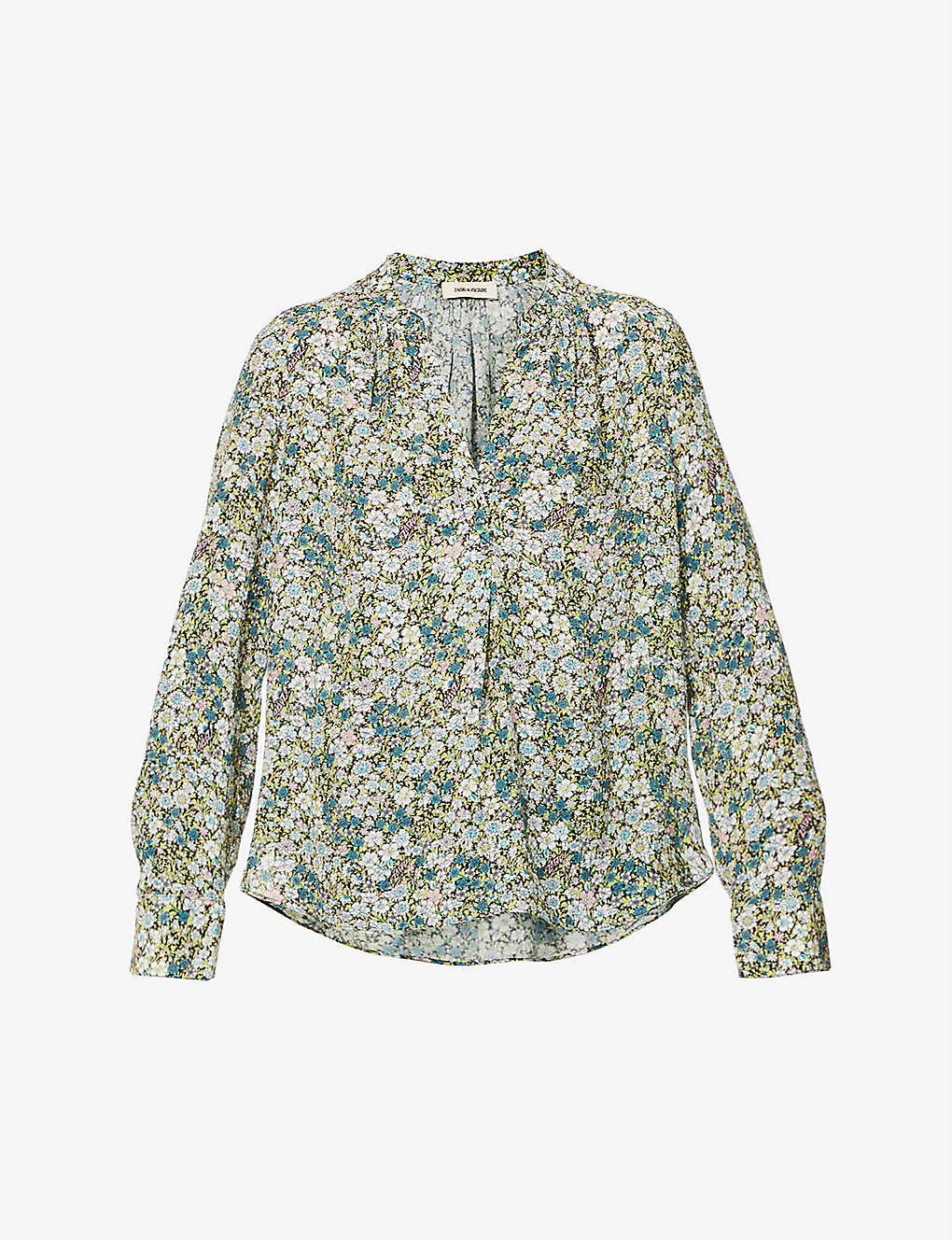 ZADIG & VOLTAIRE TINK CRINK FLORAL-PRINT WOVEN SHIRT