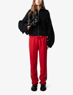 Zadig & Voltaire Pomy Trousers In Crimson