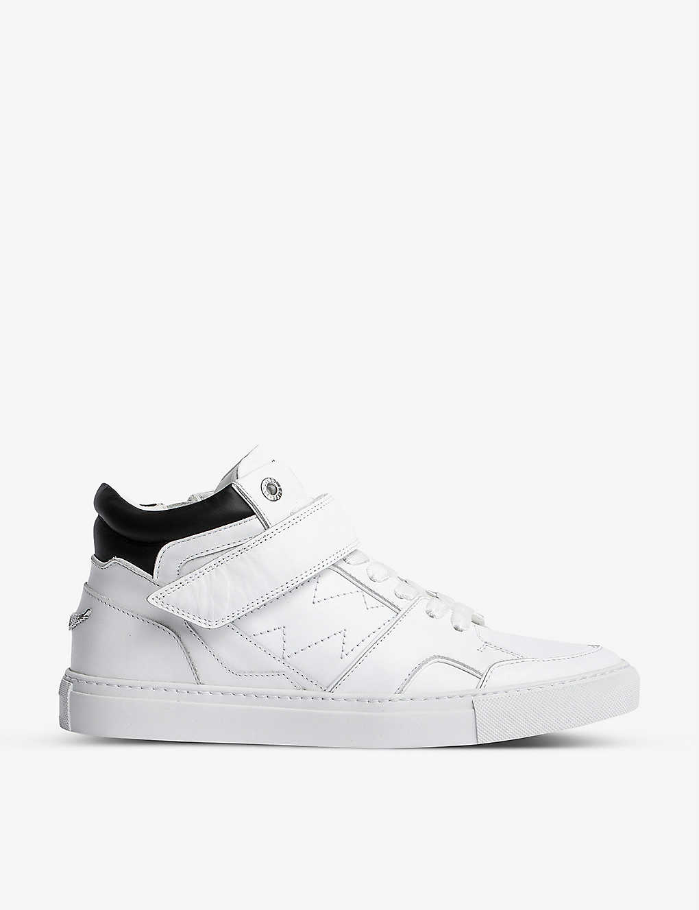 Zadig & Voltaire Zv1747 Mid Smooth Calfskinin White Leather