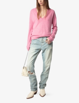 ZADIG&VOLTAIRE: Vivi Patch V-neck cashmere jumper
