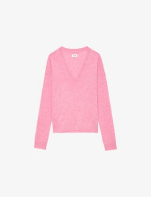 ZADIG&VOLTAIRE: Vivi Patch V-neck cashmere jumper