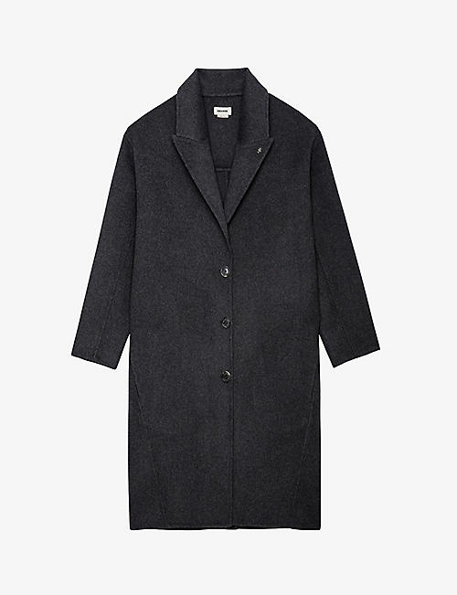 ZADIG&VOLTAIRE: Mady structured-fit cashmere coat