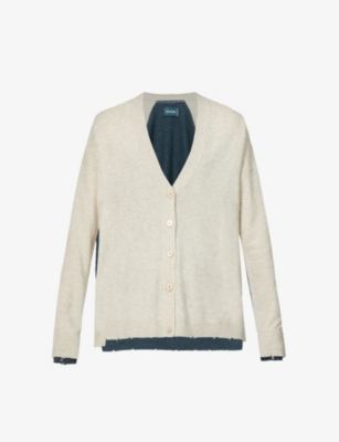 Zadig & Voltaire Scarlett V-neck Cashmere Cardigan In Ficelle | ModeSens