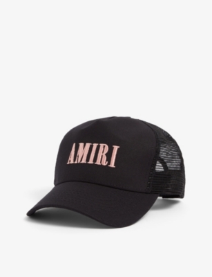 AMIRI LOGO-EMBROIDERED CURVED-BRIM COTTON CAP