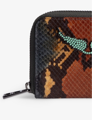 Zadig&Voltaire Mini ZV snakeskin-effect wallet