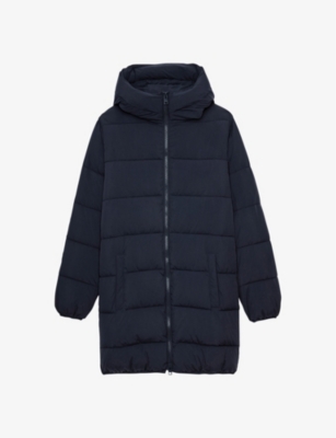 Zadig & Voltaire Korail Padded Mid-length Coat In Encre