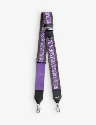 ZADIG&VOLTAIRE: Logo-embroidered woven shoulder strap