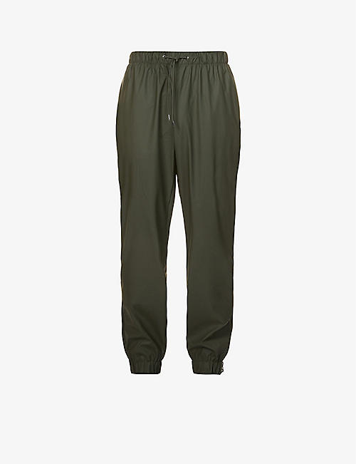 RAINS: Drawstring-waist relaxed-fit straight shell trousers