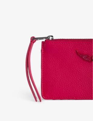 ZADIG&VOLTAIRE: ZV logo-plaque leather cardholder