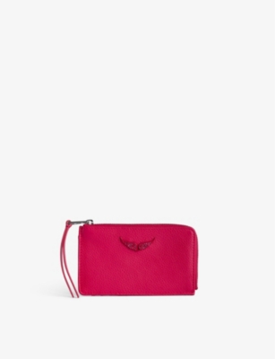 ZADIG&VOLTAIRE: ZV logo-plaque leather cardholder