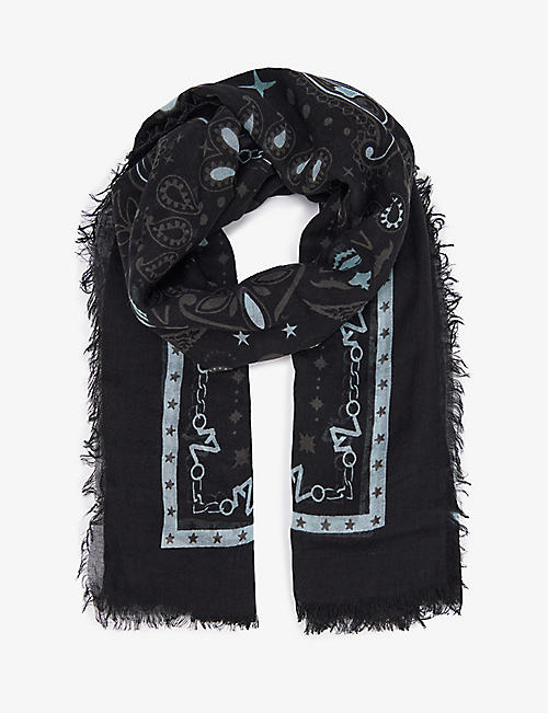 ZADIG&VOLTAIRE: Delta bandanna-print cotton scarf