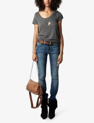 ZADIG&VOLTAIRE: Rocky grained-leather cross-body bag
