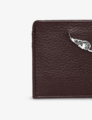 ZADIG&VOLTAIRE: ZV Pass logo-plaque leather cardholder