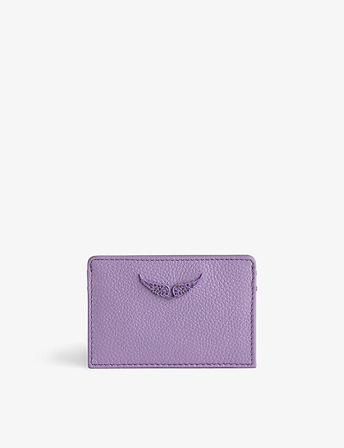 ZADIG&VOLTAIRE: ZV Pass logo-plaque leather cardholder