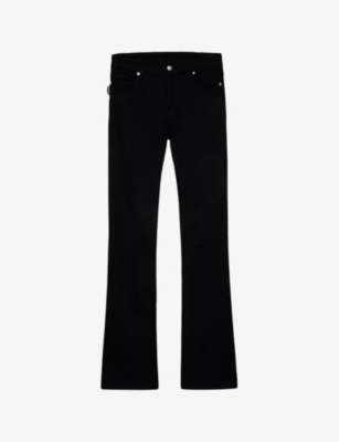 Zadig & Voltaire Eclipse Bootcut Stretch-denim Jeans In Noir