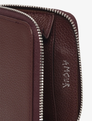 Zadig & Voltaire Womens Fierce Zv Mini Logo-plaque Leather Coin Purs