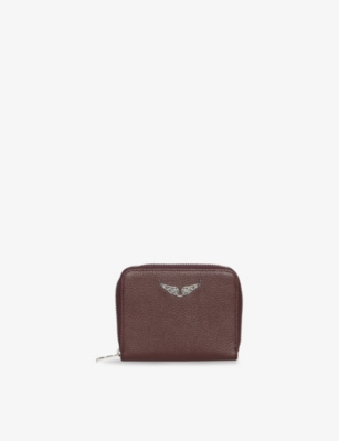 Zadig & Voltaire Womens Fierce Zv Mini Logo-plaque Leather Coin Purs