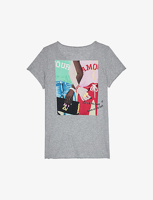 ZADIG&VOLTAIRE: Anya Band of Sisters graphic-print cotton-jersey T-shirt