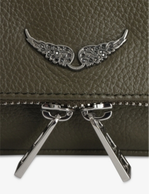 Zadig & Voltaire Womens Rock Nano Suede Clutch Bag Record In Record