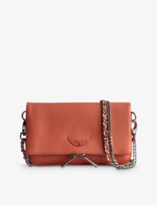 Zadig & Voltaire Rock Nano Suede Clutch Bag In Rythm