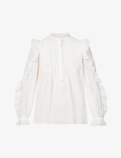 ZADIG&VOLTAIRE: Timmy Tomboy semi-sheer cotton-blend top