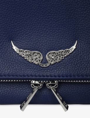 ZADIG&VOLTAIRE: Rock grained leather clutch